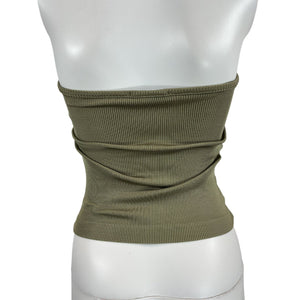 Goldsign Ribbed Green Twist Bandeau Top Size S