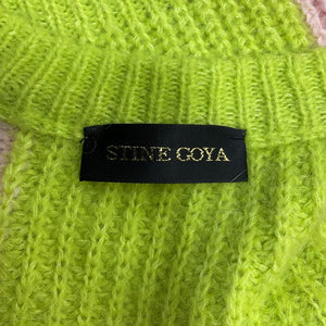 Stine Goya Checkered Pink And Green Harry Cardigan Size XS
