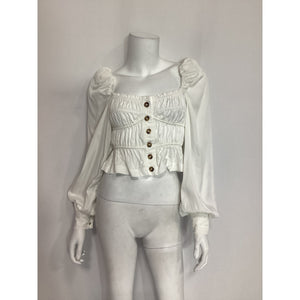 L'Academie 'Willow' White Top Size XS