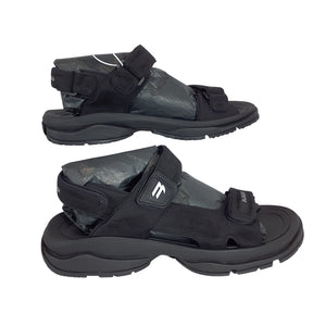 Balenciaga Chunky Tourist Black Sandal Footwear Size IT 47 / US 14 NWT