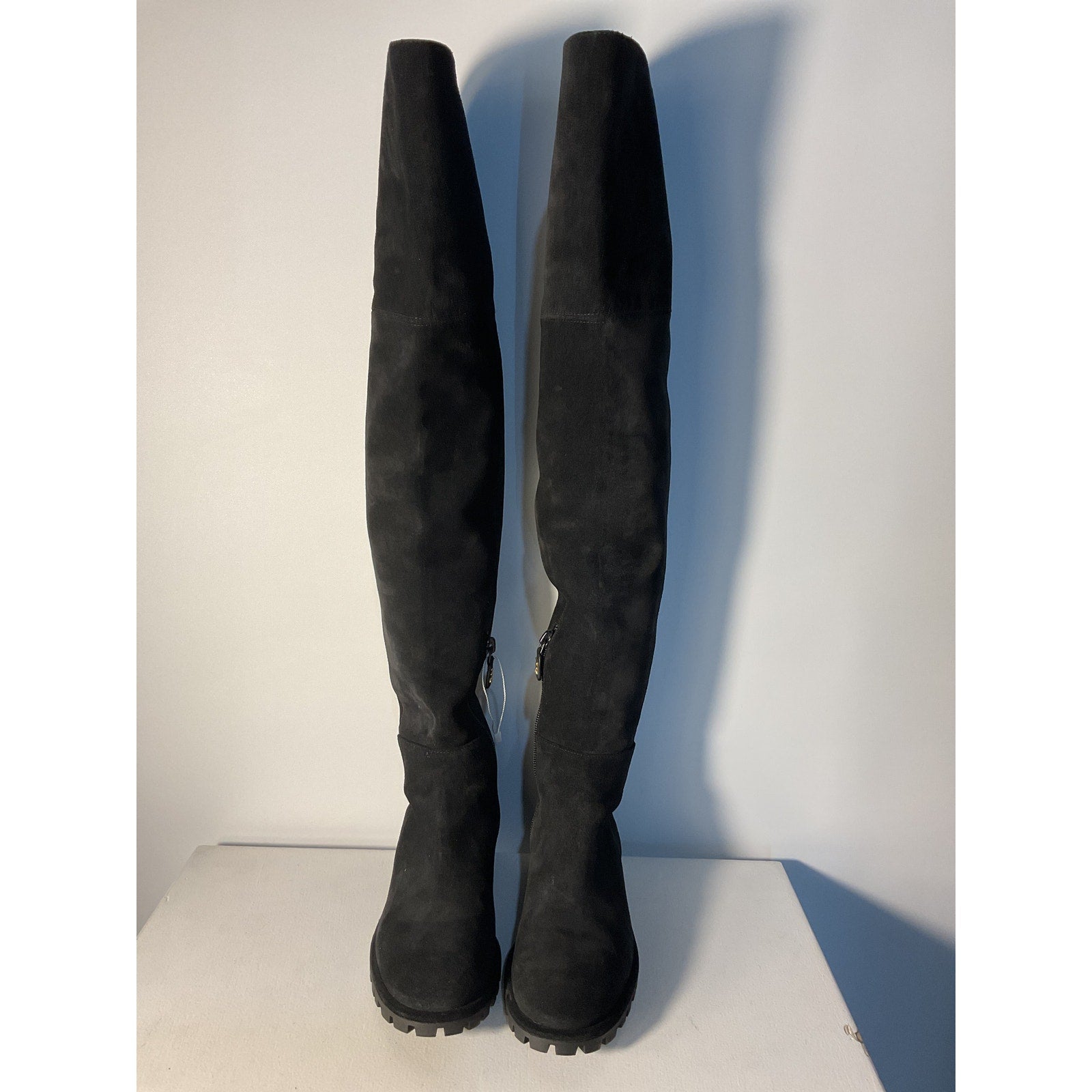 Stuart Weitzman 'Amber' Black Suede Over-The-Knee Boots Size 6