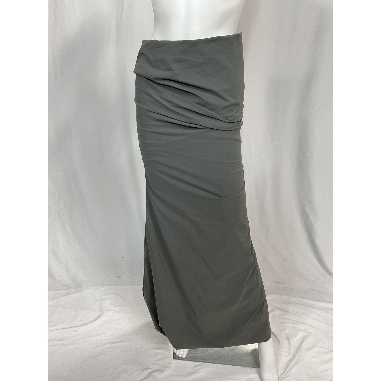 Entire Studios 'Asymmetrical' Grey Draped Maxi Skirt Size XS