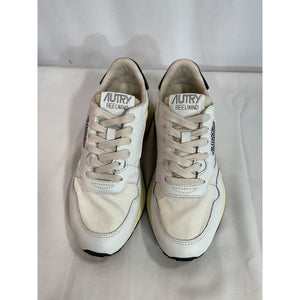 Autry 'Reelwind' Low 80s White Leather-Trimmed Shell Sneakers Size 6 - NWT