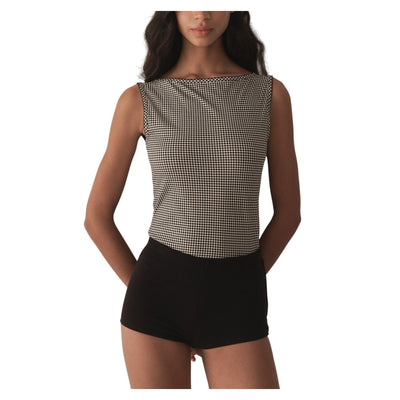 Dôen 'Ida' Black Cotton Tank Top Size M