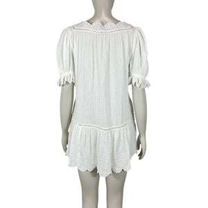 Sea New York Eyelet White Mae Coverup Dress Size S