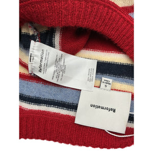 Reformation Striped Multicolor Boyfriend Pullover Size S