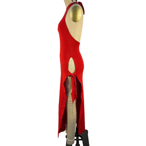 Simon Miller Sleek Retro Red Junjo Knit Dress Size XS
