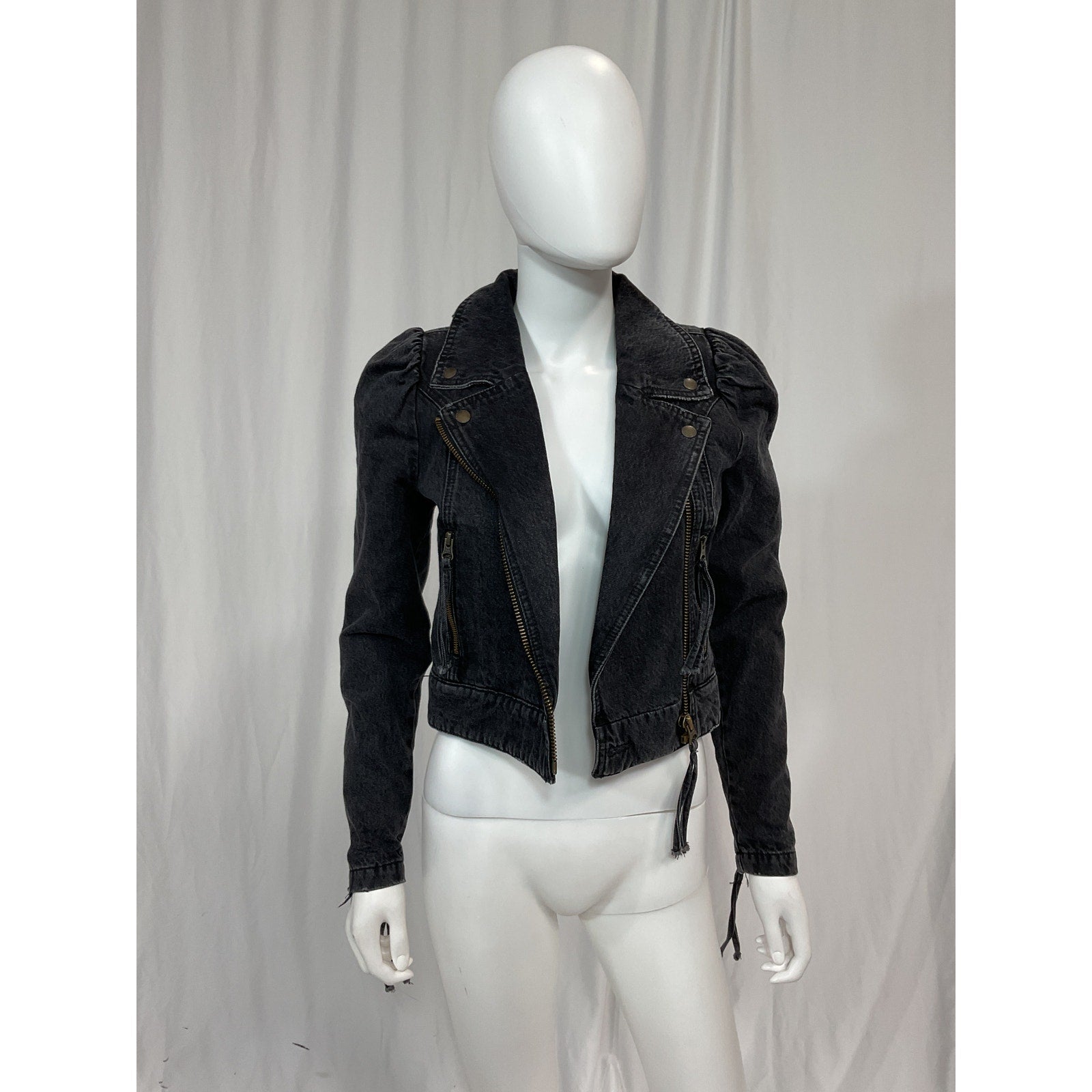 Retrofete 'Tai' Black Denim Jacket Size XS - NWT