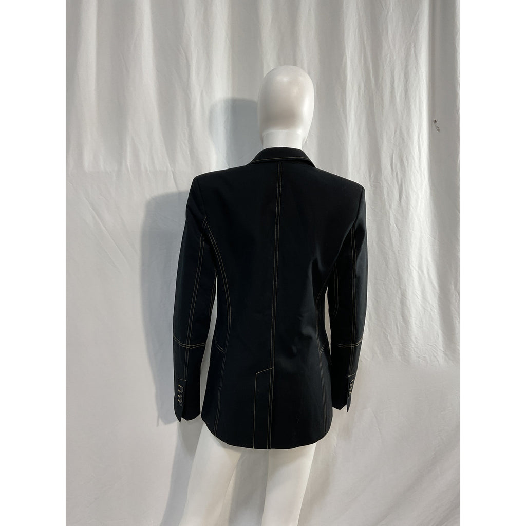 Helmut Lang 'Contrast' Black Blazer Size 2 - NWT
