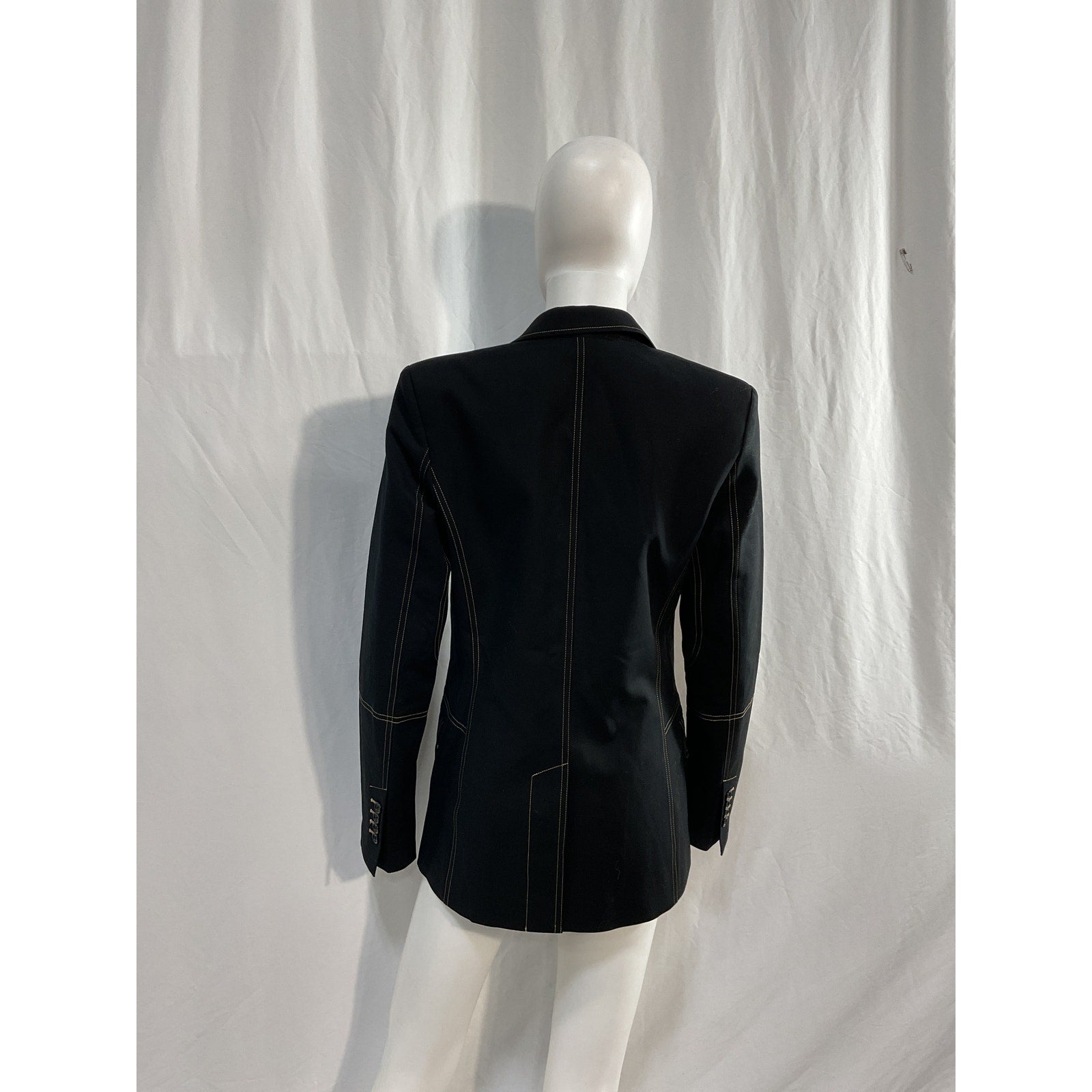 Helmut Lang 'Contrast' Black Blazer Size 2 - NWT