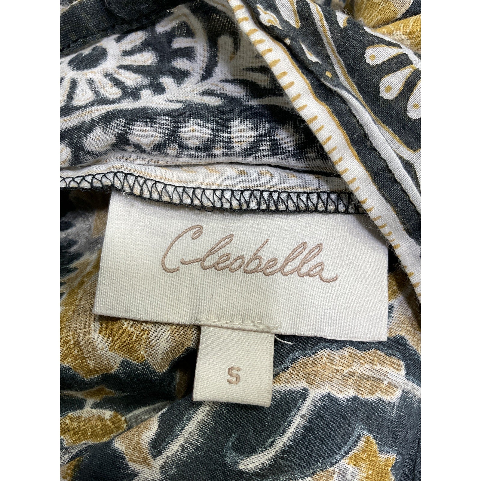 Cleobella X Revolve 'Cora' Black Cotton Scarf Top Size S
