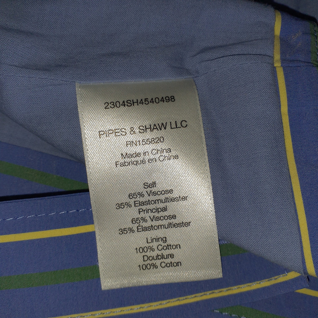 Veronica Beard 'Milton' Blue Striped Crop Top Size 2