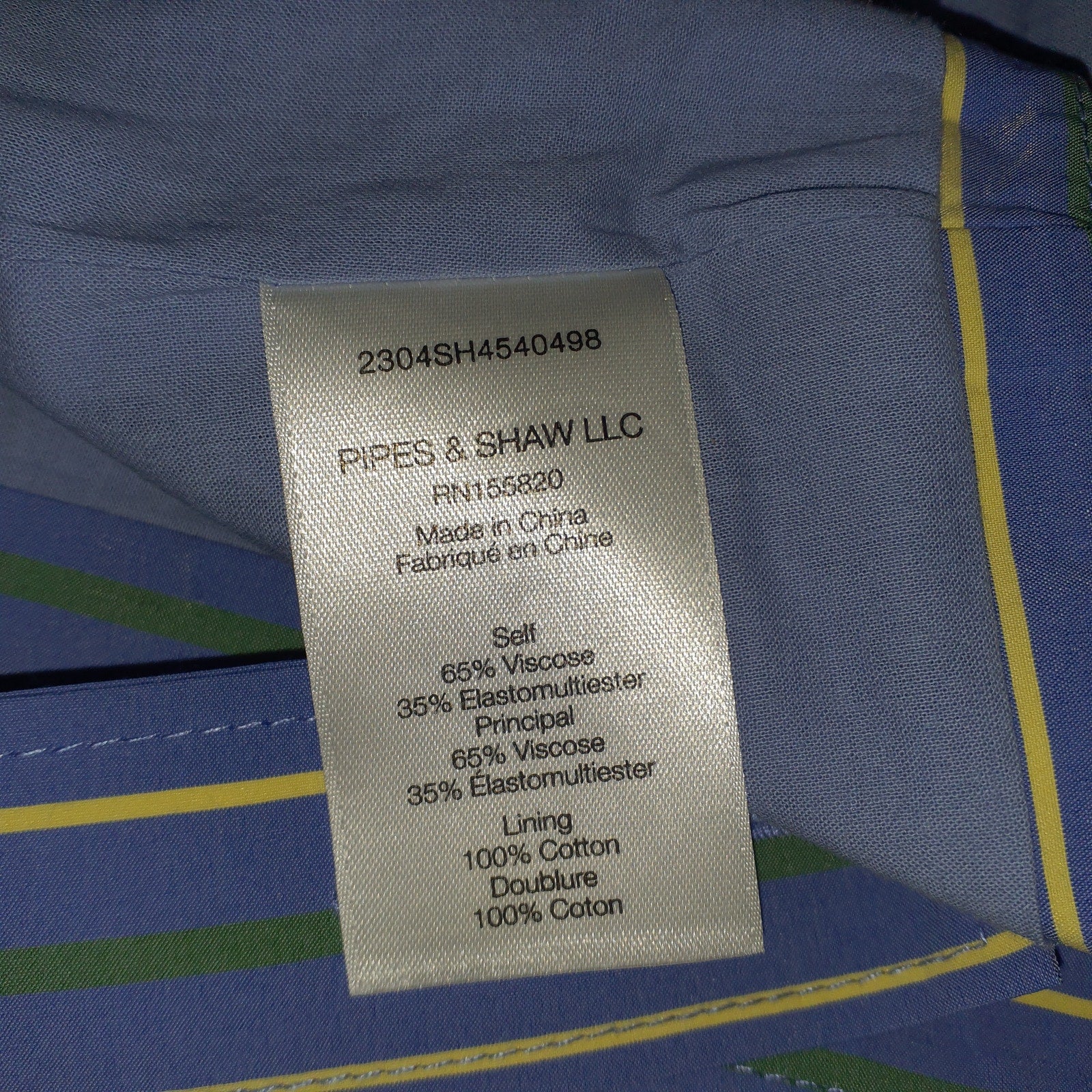 Veronica Beard 'Milton' Blue Striped Crop Top Size 2