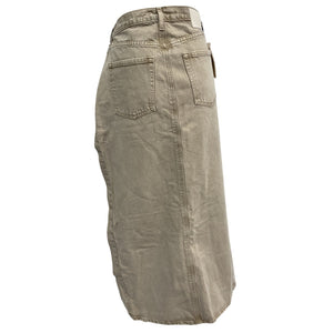 Grlfrnd Sleek Montana Blanca Maxi Skirt Size 27 NWT