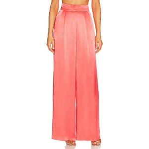 Shona Joy Pleated Red Lydie Tuxedo Pants Size AUS 8 / US 4