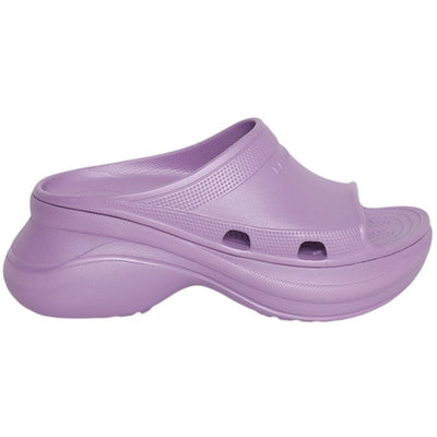 Balenciaga Sculpted Lilac Pool Crocs Slides Size FR 38 / US 8 NWT