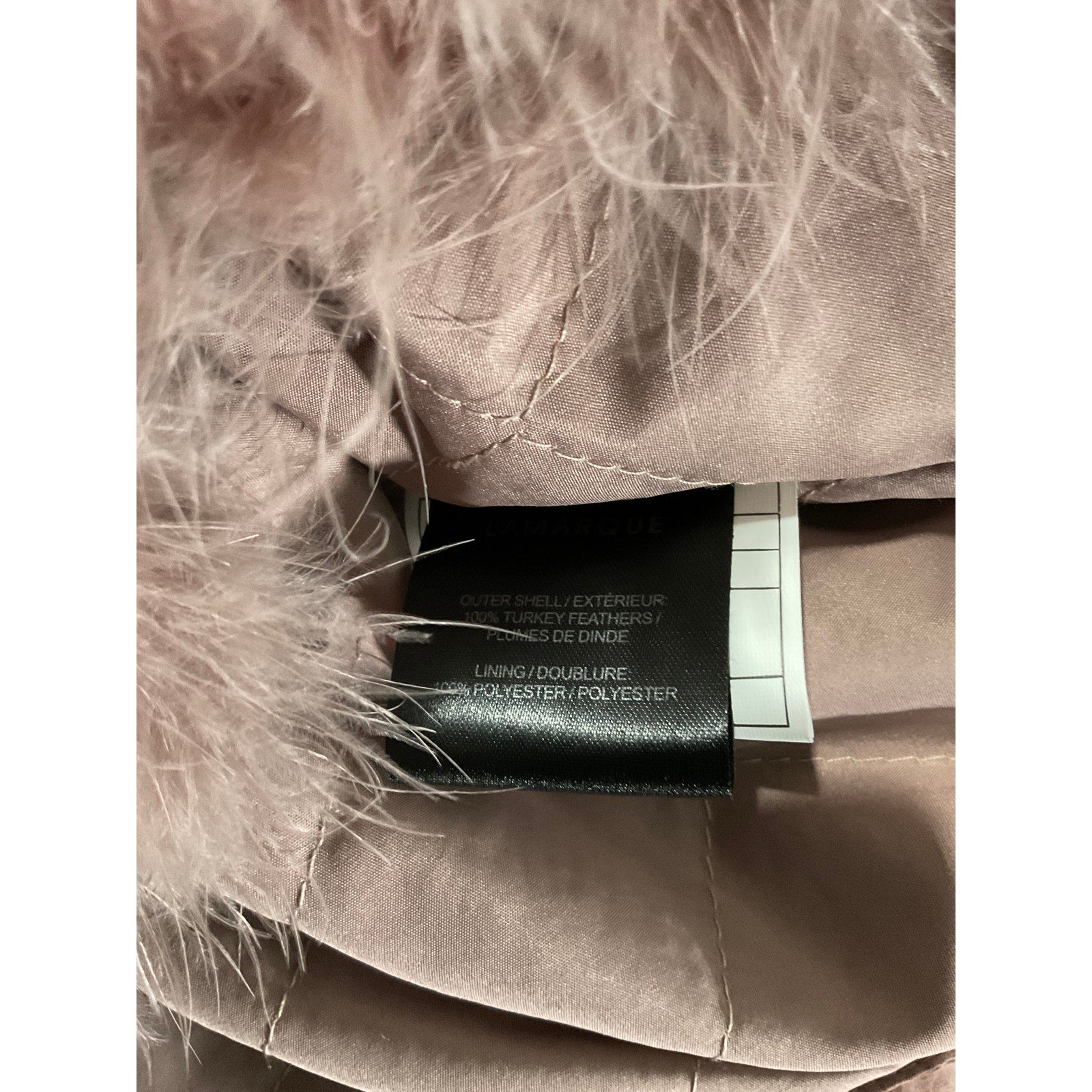 Lamarque 'Deora' Pink Feathers Jacket Size M - NWT