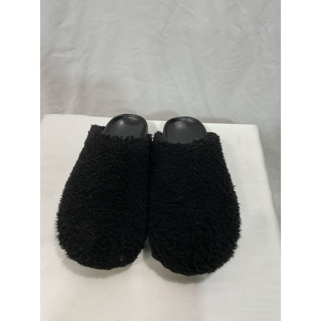 Jenni Kayne 'Shearling' Black Moc Clog Size 6