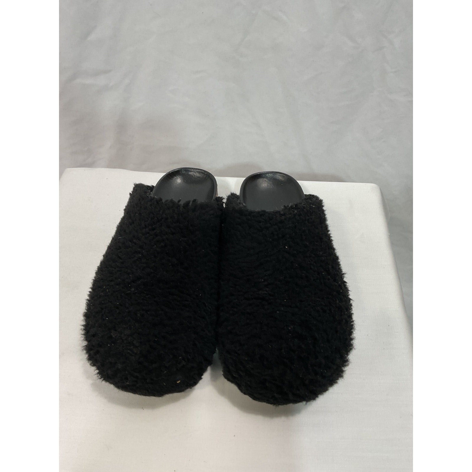 Jenni Kayne 'Shearling' Black Moc Clog Size 6
