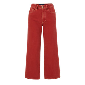 Veronica Beard Wide Leg Red Taylor Denim Jeans Size 25