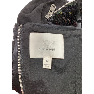 Cinq à Sept Sequined Black Nikki Top Size M