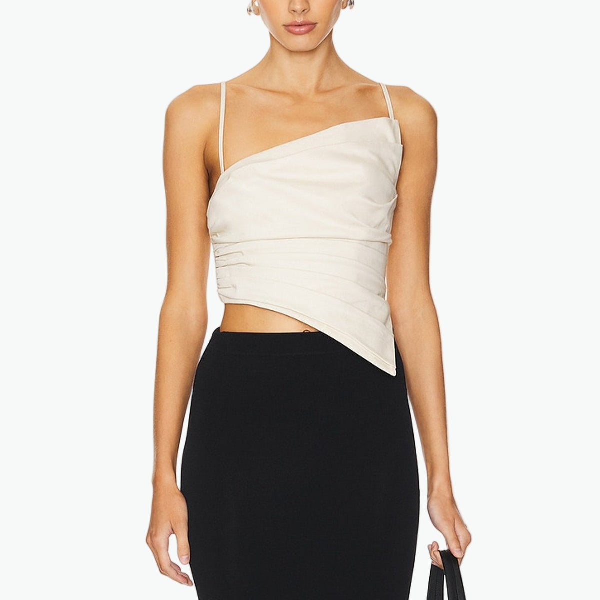 Camila Coelho 'Tashi' Ivory Cotton Top Size M