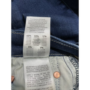 Mother 'The Looker' Blue Ankle Fray Skinny Denim Jeans Size 23