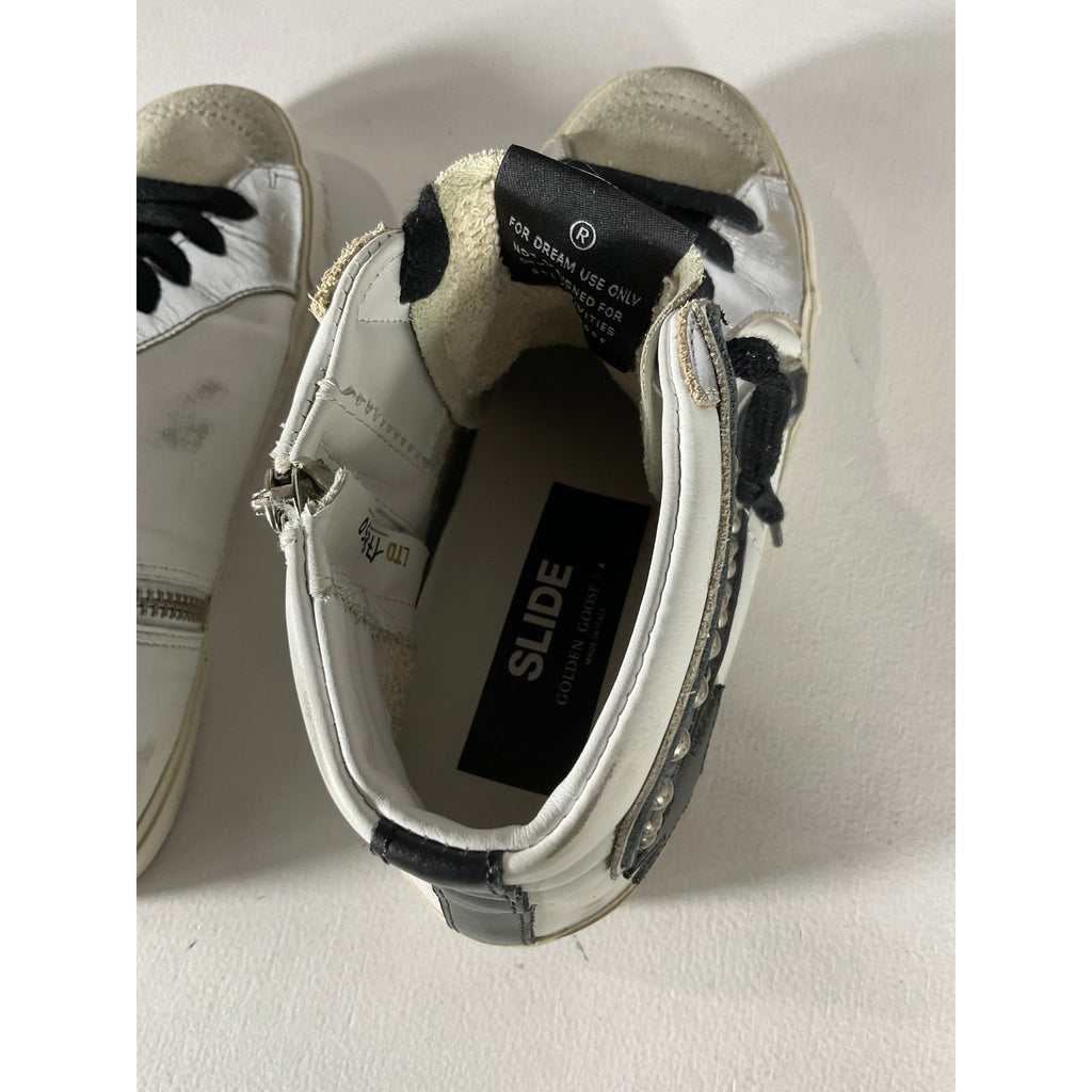 Golden Goose White Slide Sneakers Size 8