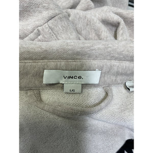 Vince 'Oversize' Tan Cotton Blend Knit Shirt Jacket Size L