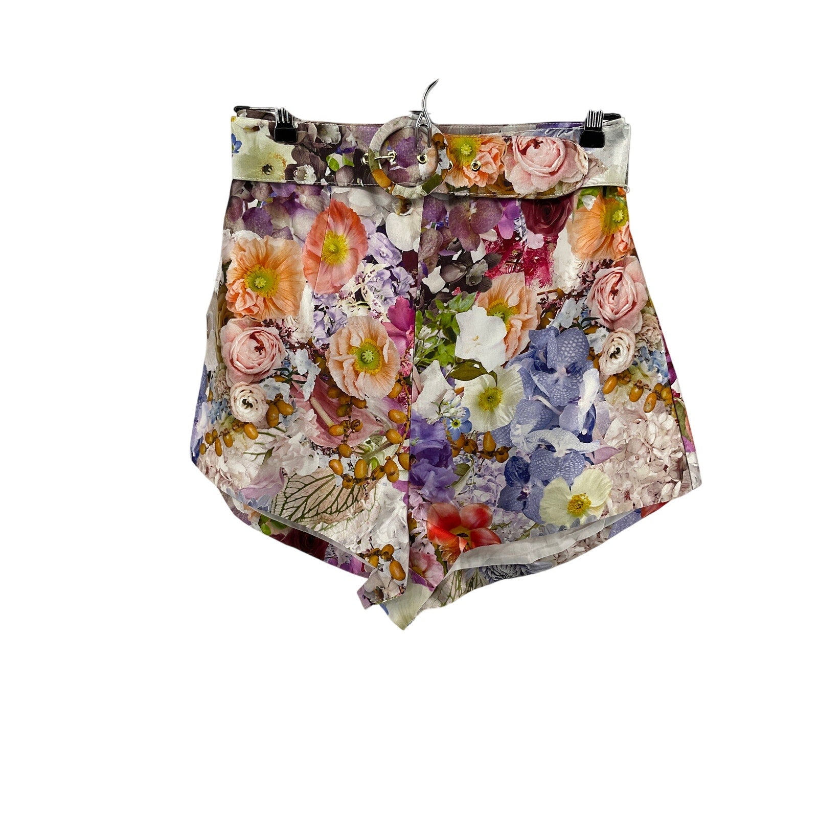 Zimmermann 'Prima' Pink Silk High Waisted Short Size 1 - NWT