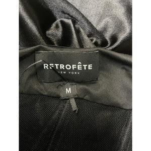 Retrofête Sheer Black Baila Dress Size M