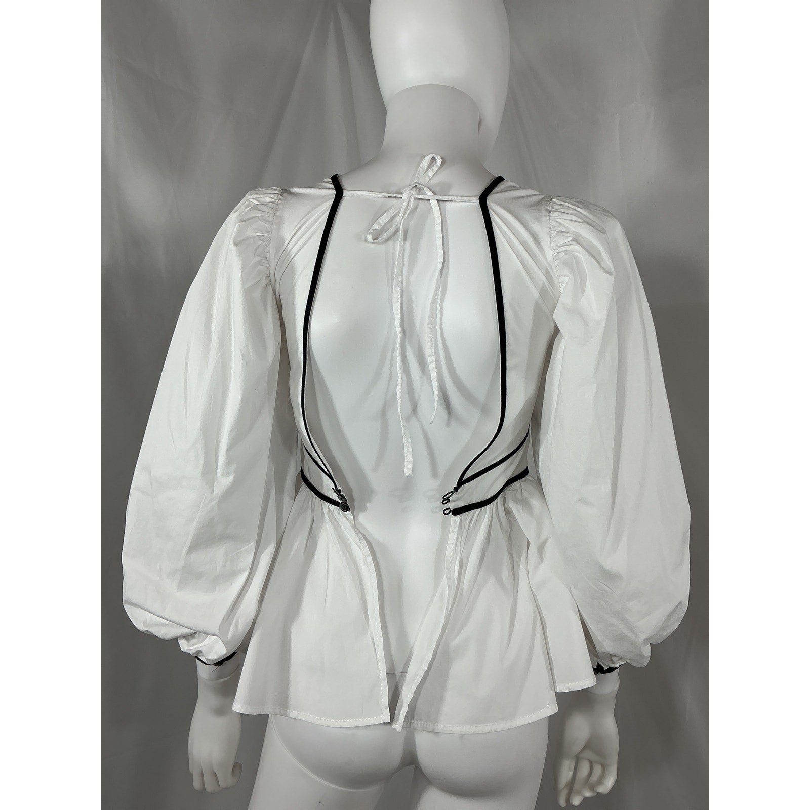 Staud 'Luna' White Cotton Top Size OO