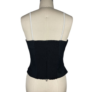 Reformation Sleek Black Melanie Tank Top Size 4