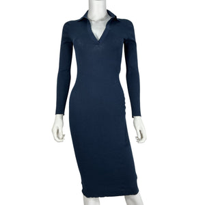 James Perse Stretch Blue Polo Dress Size 0