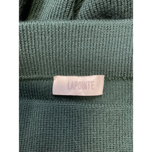 Lapointe Green Merino Wool Slim Maxi Skirt Size M
