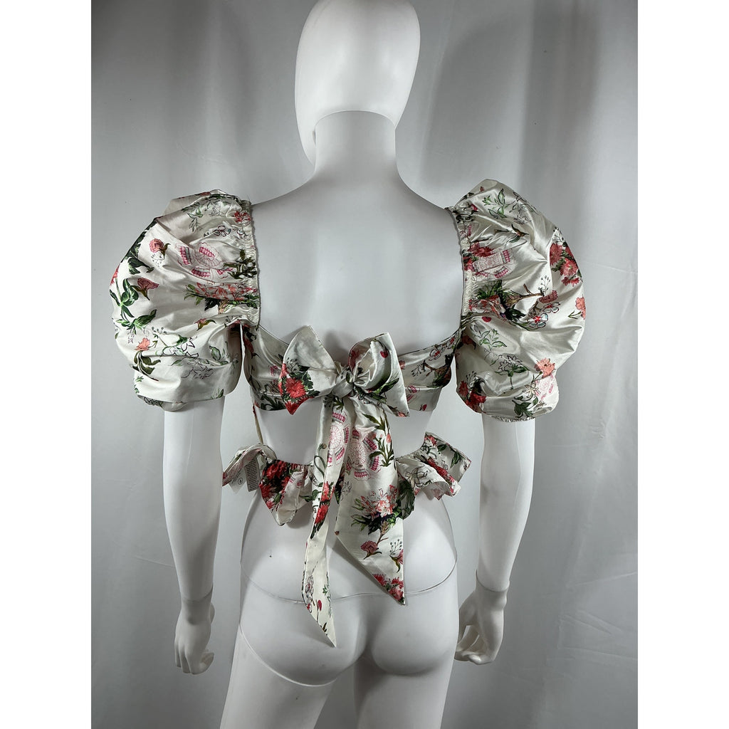 Hemant And Nandita 'Brio' White Polyester Top Size S