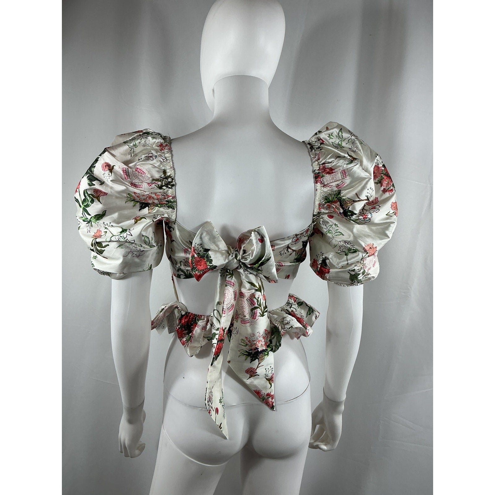 Hemant And Nandita 'Brio' White Polyester Top Size S