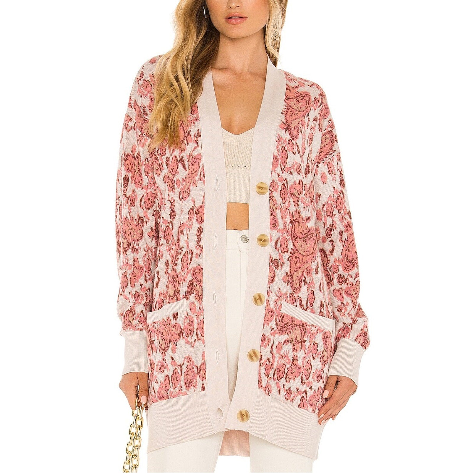 Hemant And Nandita 'Luana' Pink Cardigan Size XS
