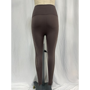 Alo Yoga Seamless Black High-Waist 7/8 Open Air Legging Size XXS