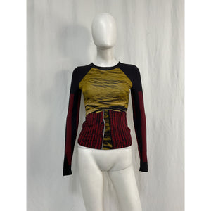 Miaou Long Sleeve Gold Tencel Tee Size XS - NWT