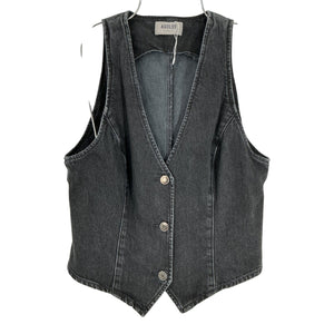 Agolde Classic Black Heller Vest Size M