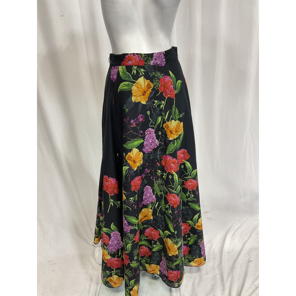 Charo Ruiz 'Tana' Black Long Voile Skirt Size S