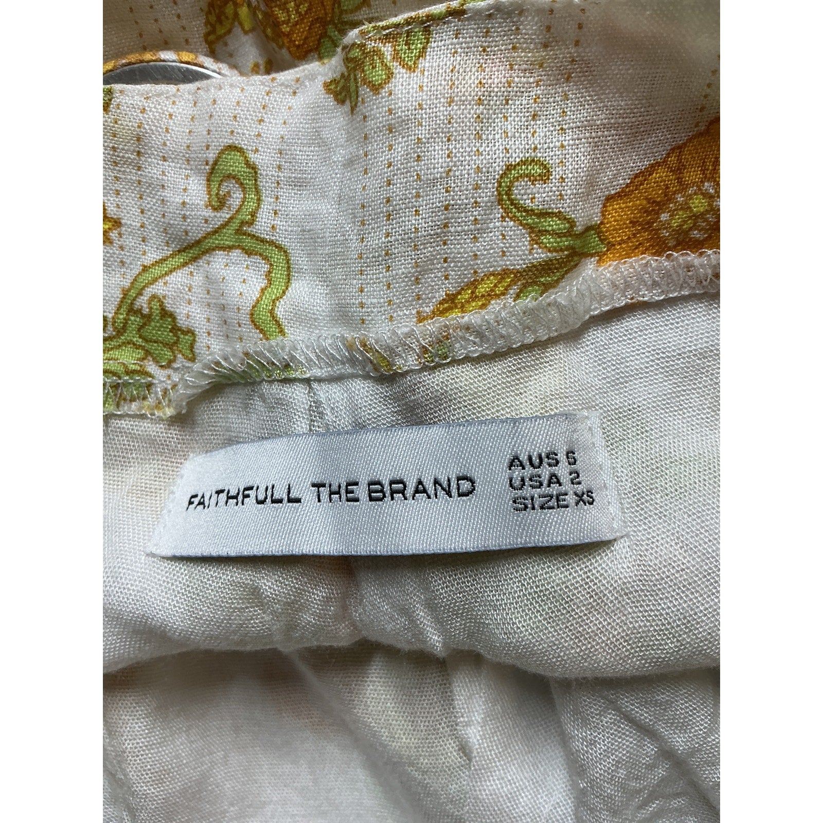 Faithfull The Brand 'Priscilla' White Linen Short Size S