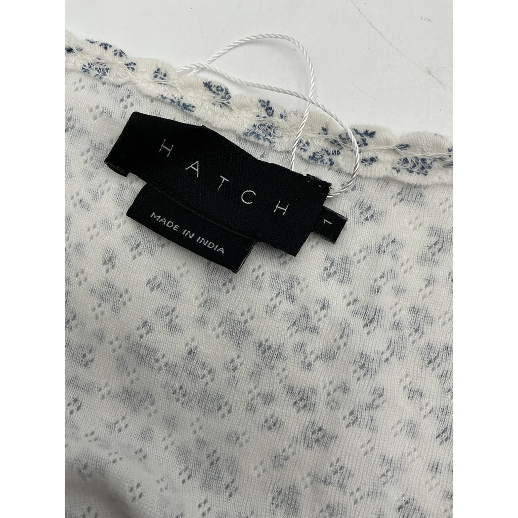 Hatch The Organic Pointelle White Cotton Nightgown Size 1