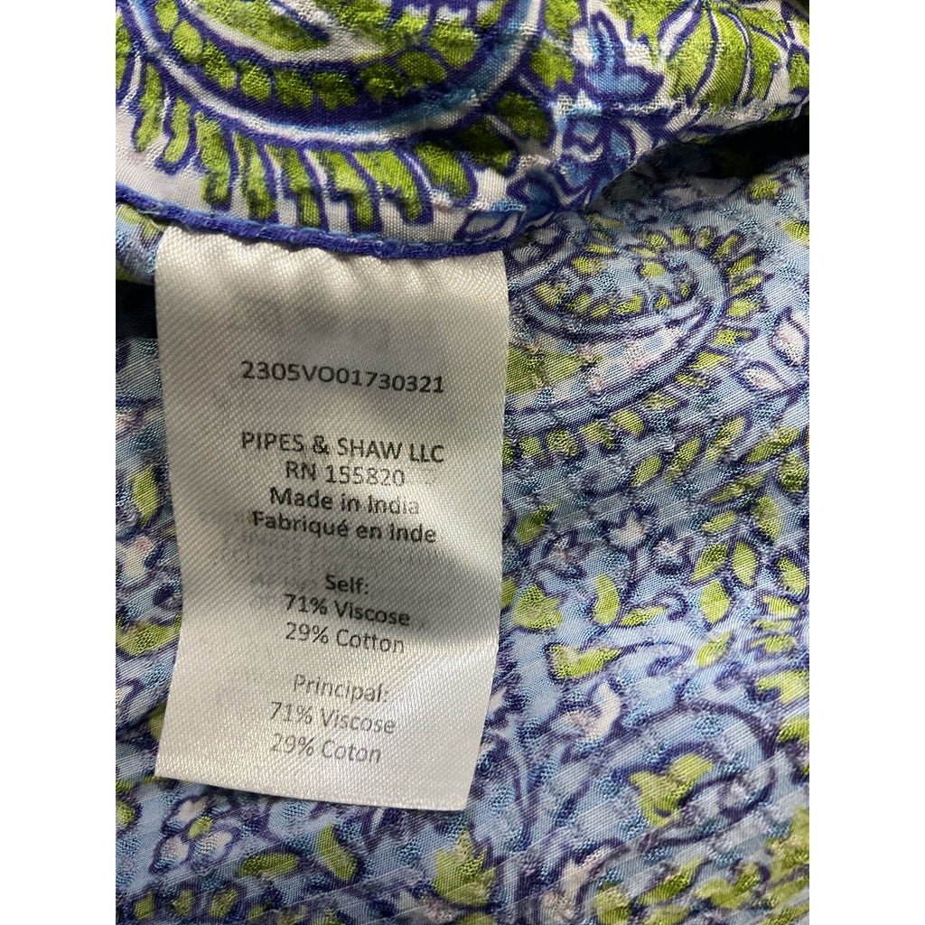 Veronica Beard 'Amura' Blue Cotton Blend Coverup Maxi Skirt Size M