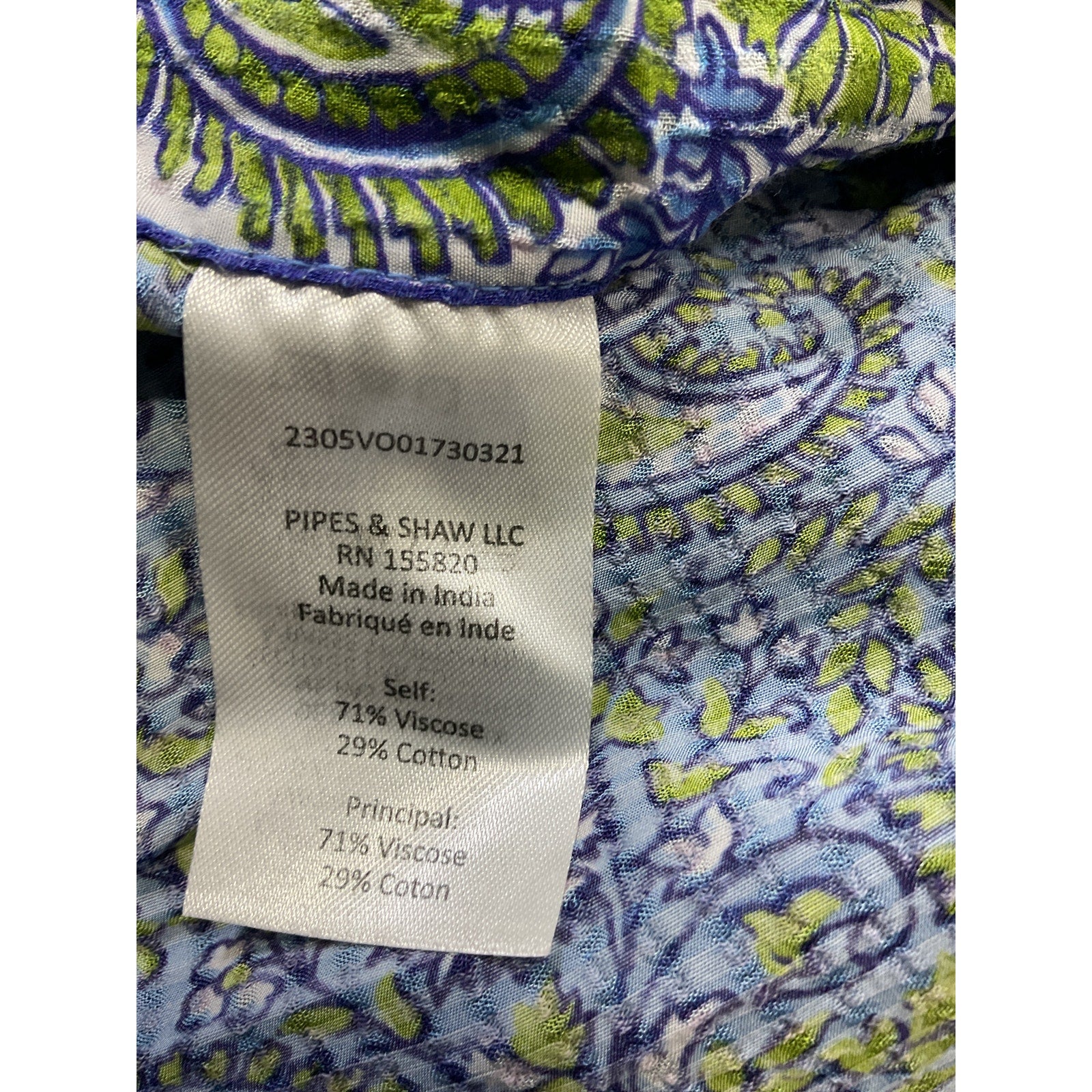 Veronica Beard 'Amura' Blue Cotton Blend Coverup Maxi Skirt Size M