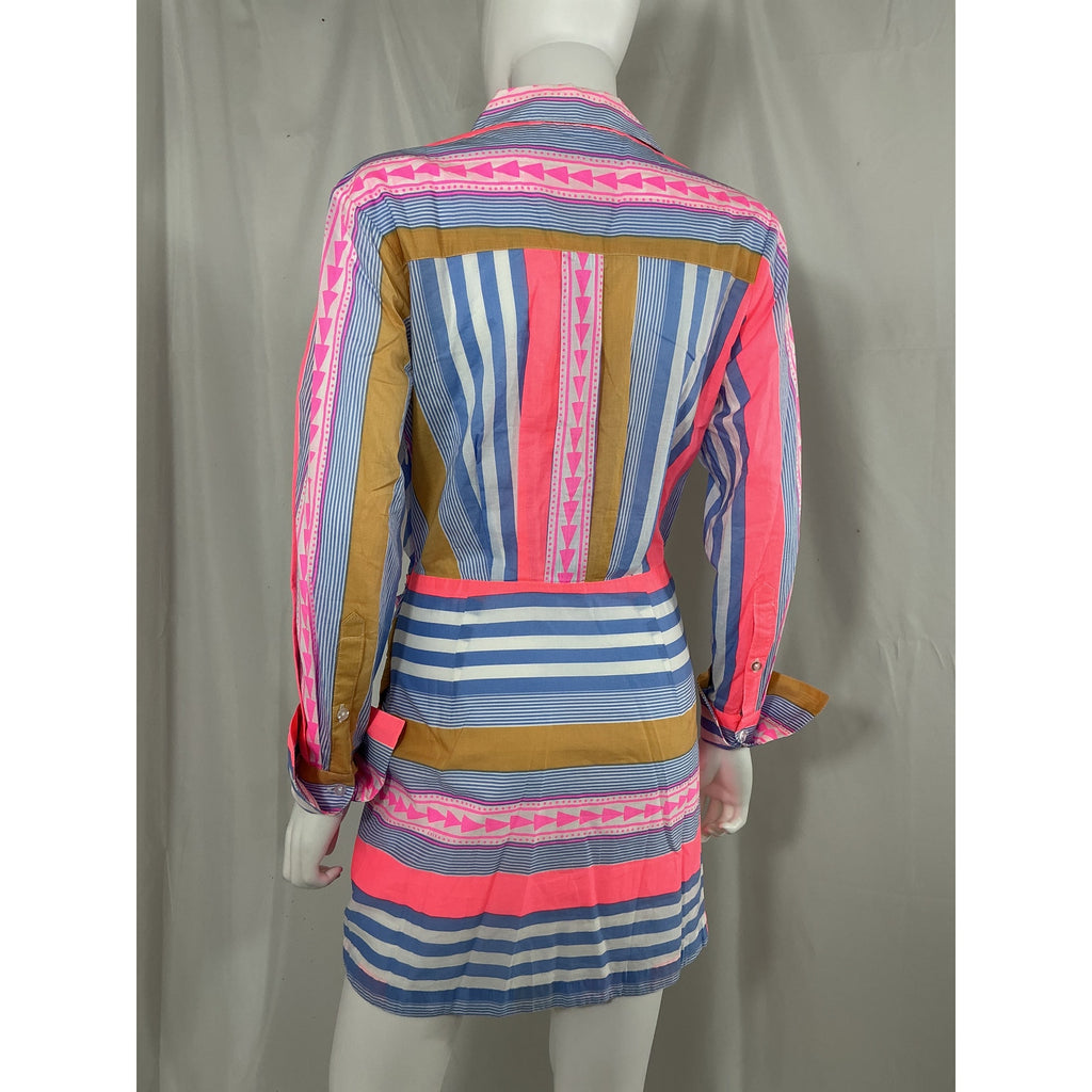 Le Superbe 'Goa' Blue Cotton Montmartre Dress Size 0 - NWT