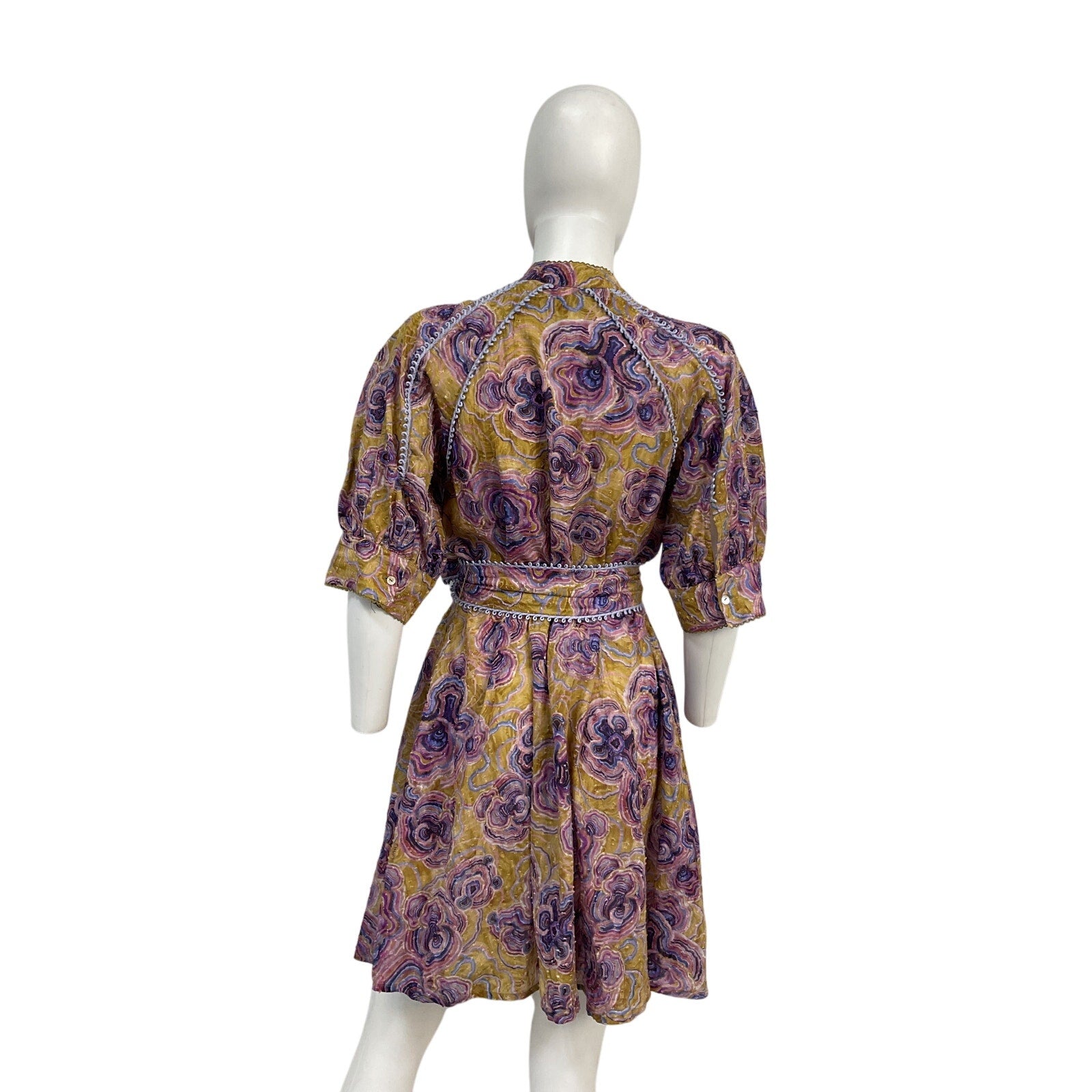 Chufy 'Bes' Purple Cotton Mini Dress Size M
