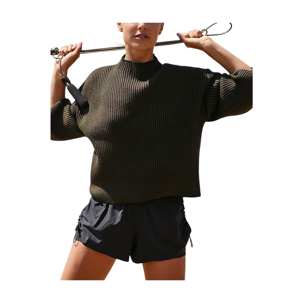 Varley 'Grant' Green Viscose Knit Sweater Size S