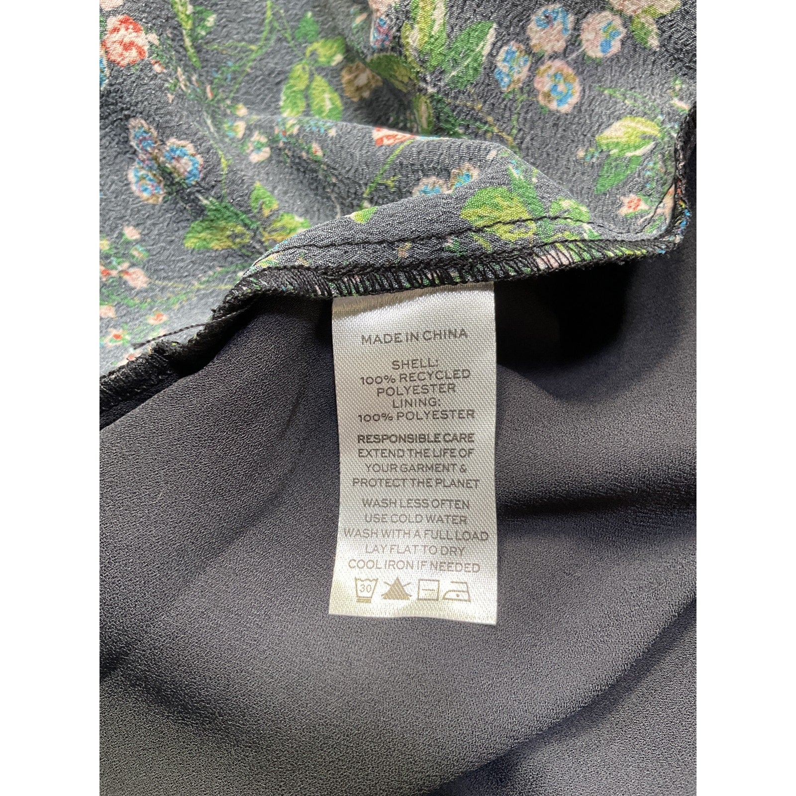 Hill House Home 'The Norah' Black Polyester Nap Dress Size XL - NWT